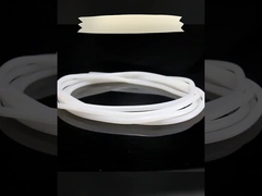 Đỏ xuyên suốt silicone Extrusion, silicone Profile để niêm phong