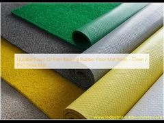 Durable Foam Or Firm Backing Rubber Floor Mat 9mm - 17mm / PVC Door Mat
