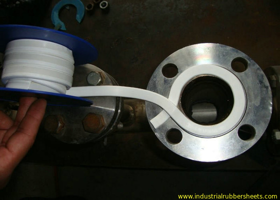 FDA Grade PTFE Gasket Tape with 30-70 Shore A Hardness and -168°C to +280°C Working Temperature for Chemical Resistance