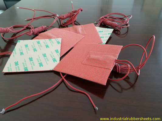 Red Color Close Cell Silicone Heater Pad , Waterproof Non-Toxic Silicone Mug With High Quality,220-240V