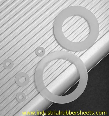 Red Color Silicone Rubber Washers Silicone Stripe 9mpa Tensile Strength