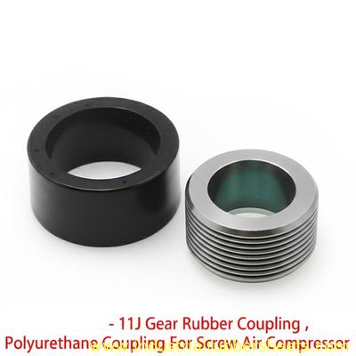 3J-11J Size Range Gear Rubber Coupling with 80-98 Shore A Hardness and 12-55Mpa Tensile Strength for Screw Air Compressor