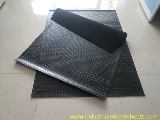 Round Button Diamond SBR Industrial Rubber Sheet