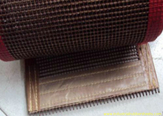 Khả năng chịu nhiệt Lớp ăn mòn PTFE 10 x 10mm, PTFE Mesh Conveyor Belt