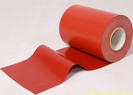 20 - 100m Chiều dài PTFE tráng vải sợi thủy tinh với khả năng kháng cháy cho xây dựng, màu đỏ