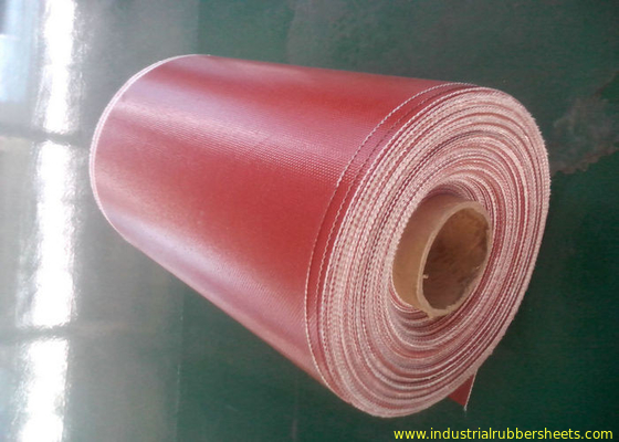 20 - 100m Chiều dài PTFE tráng vải sợi thủy tinh với khả năng kháng cháy cho xây dựng, màu đỏ