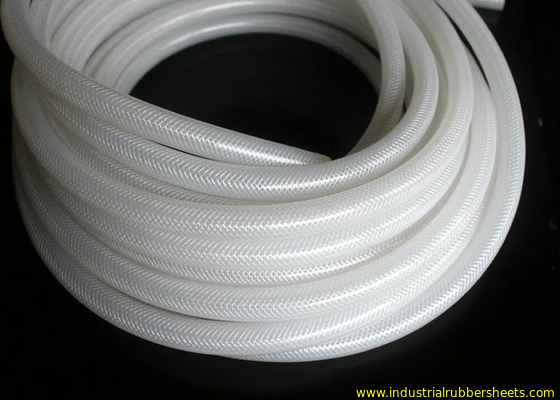 Ống cao su Silicone Bông Braid Cao su Polyester, Ống Silicone Linh hoạt Thức ăn Thiếu lớp mùi