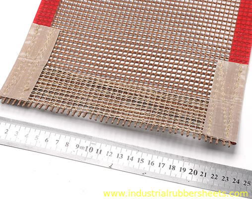 Industrial PTFE Mesh Belt with 0.5×1 to 10×10mm Mesh Sizes, Excellent Chemical Resistance and High Tensile Strength