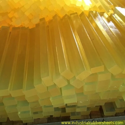 Polyurethane vàng hoặc Nylon Nhựa Rod, 300 - 500mm Length PU Bar