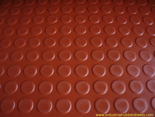 Tấm cao su công nghiệp Round Button rộng 1 - 1,5 m, tấm sàn cao su chống trơn trượt