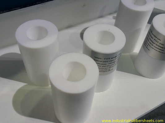 Industrial Grade White Moulded PTFE Tube / 100% Virgin PTFE Pipe Smooth Surface