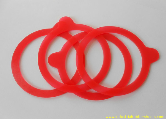 Máy giặt vòng tròn màu đỏ đậm, vòng đệm cao su silicon Độ chống lão hóa tốt
