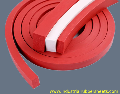 Closed Cell Silicone Sponge Stripe 1mm-60mm Thickness for Industrial Seal