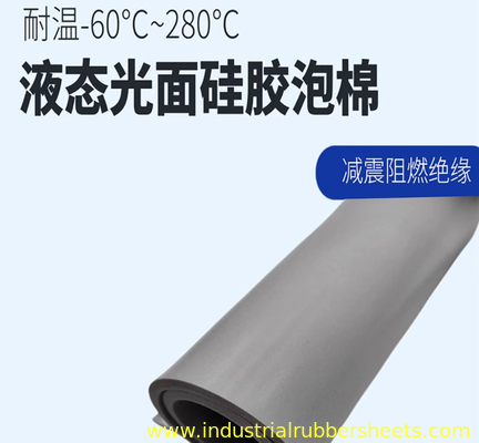 Smooth Surface Silicone Sponge Rubber Sheet 3mm-6mm Thickness