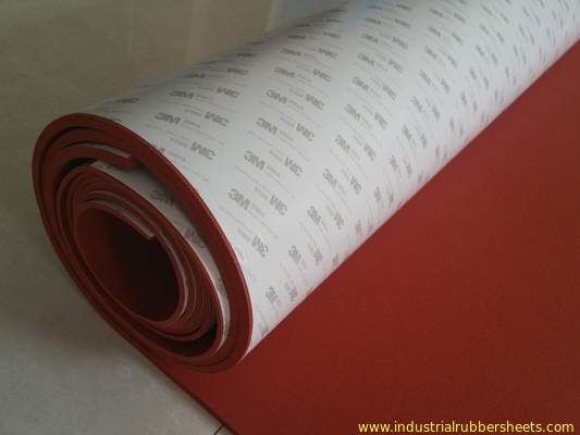 Dark Red Silicone Rubber Sheet Close Cell and High Temperature Resistant Silicone Sponge Sheet