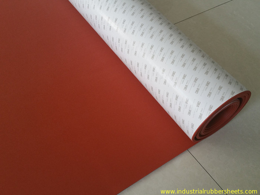 Tấm xốp silicon chống lão hóa màu đỏ / Tấm xốp silicone có độ bám dính 3 m