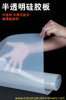Bảng cao su silicone chất lượng thực phẩm 1m-2m chiều rộng 40-80 bờ A