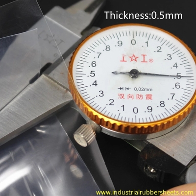 Tấm cao su silicon 0.1-0.8mm cuộn 50m, Độ bền kéo 7.5Mpa