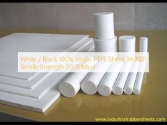 Tấm PTFE trắng / đen 100% nguyên chất 3A3001 Độ bền kéo 20-30Mpa