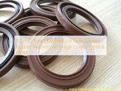 TC / SC loại FKM / NBR Oil Seal Máy giặt cao su silicone với chất lượng cao OEM & ODM