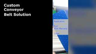 Băng tải trắng tùy chỉnh để xử lý vật liệu