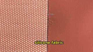 T0.75mm x W1m x L10m Vải sợi thủy tinh tráng silicon màu đỏ (Phong cách Rogers)