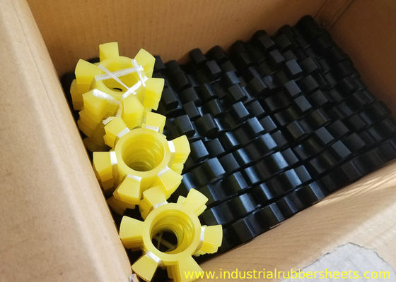 Black HRC Type Polyurethane Coupling with 8Mpa Tensile Strength and High Wear Resistance