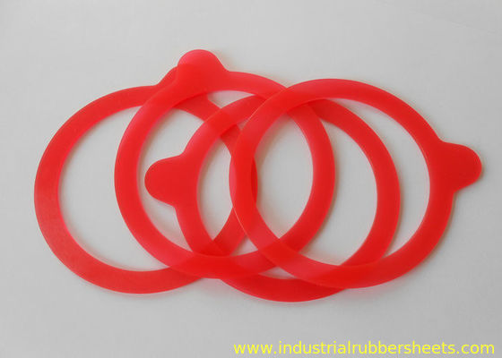 Dark Red Silicone Rubber Washer with Good Aging Resistance and High Temperature Resistance Made from 100% Virgin Silicone