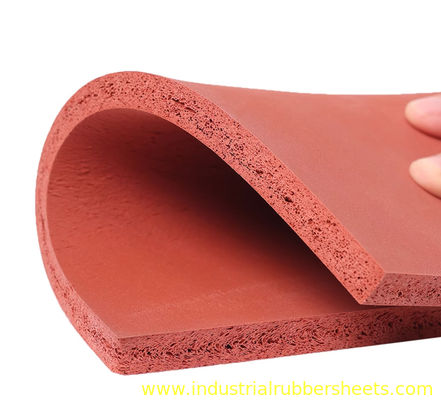 Closed Cell Silicone Sponge Sheet 20-25 Shore A with 0.8-50mm Thickness and High-Temperature Resistance
