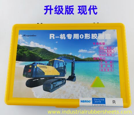 Oil Resistant Chemical Resistant High Temperature Range O Ring Kit and Hydraulic Seal Set for Excavators
