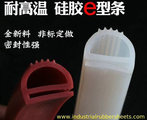 Profile và đùn silicone cấp thực phẩm màu đỏ mờ với khả năng chống tia cực tím được lưu hóa bằng bạch kim cho ứng dụng làm kín công nghiệp