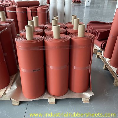 Red 1.5-50mm High Temp Silicone Foam Sheet Close Cell 260°C