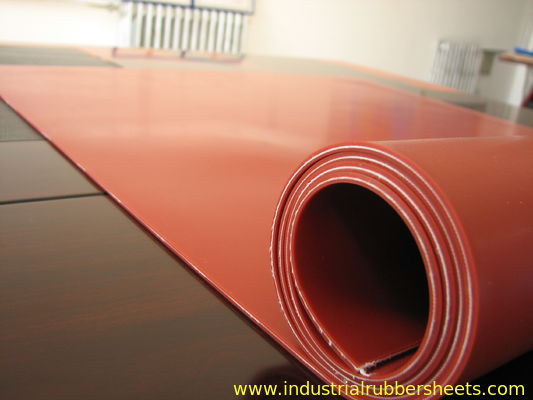 Bảng cao su silicone nhiệt độ cao màu đỏ 3mm với khả năng chống dầu tuyệt vời