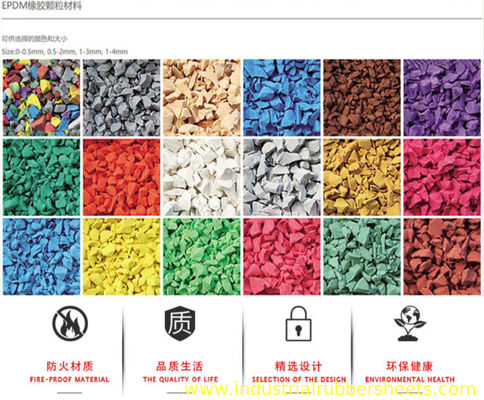 2-4mm Virgin EPDM Granules cao su với độ cứng 70 Shore A cho sử dụng công nghiệp