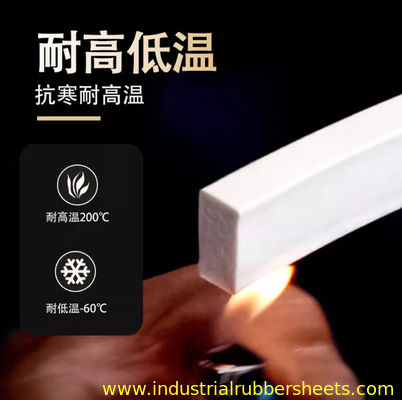 UL 94 V-0 Dải bọt biển silicon chống cháy với cấu trúc tế bào khép kín và chống nhiệt độ cao