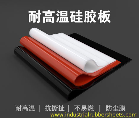 2mm Silicone Rubber Sheet with High Tear Strength 26-42N/mm and Specific Gravity 1.25-1.50g/cm3