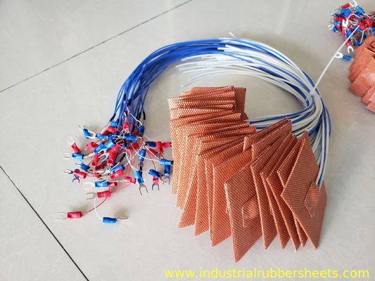 Tấm gia nhiệt silicon tế bào kín màu đỏ 220-240V 350W để gia nhiệt đồng đều lên đến 220°C